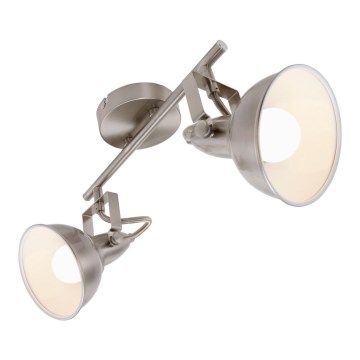 Briloner 2049-022 - Strahler SOFT 2xE14/40W/230V mattes Chrom