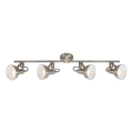 Briloner 2049-042 - 4-flammige Spotleuchte 4x E14/40W/230V, silber