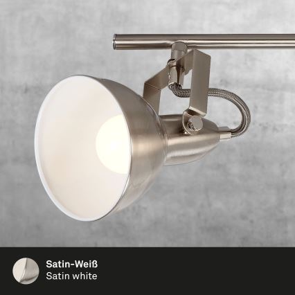 Briloner 2049-042 - 4-flammige Spotleuchte 4x E14/40W/230V, silber