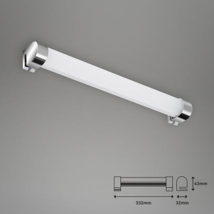 Briloner 2059-018 - LED Badezimmer-Spiegelleuchte SPLASH LED/8W/230V IP44