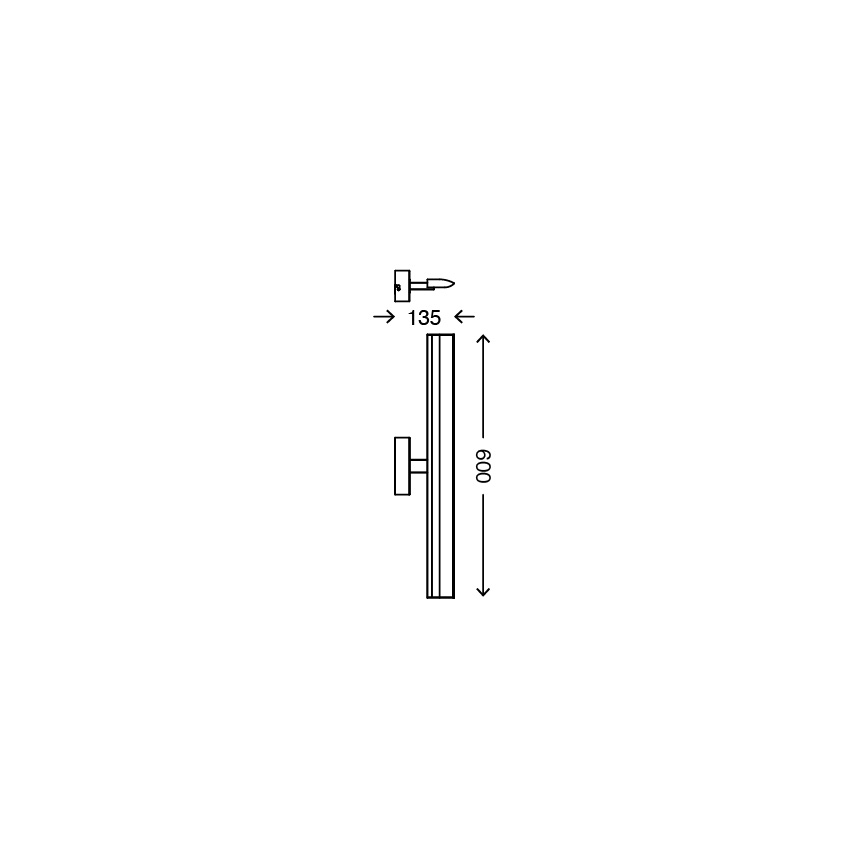 Briloner 2060-018 - LED Bad-Spiegelleuchte SPLASH LED/10W/230V IP23