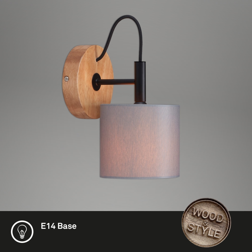 Briloner 2075-014 - Wandleuchte RHON 1xE14/25W/230V