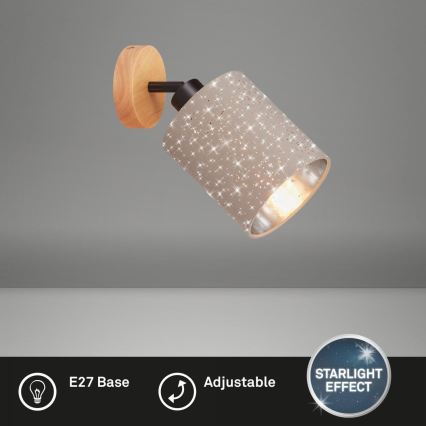 Briloner 2078-011 - Wandstrahler SPOTLIGHT 1xE27/25W/230V beige