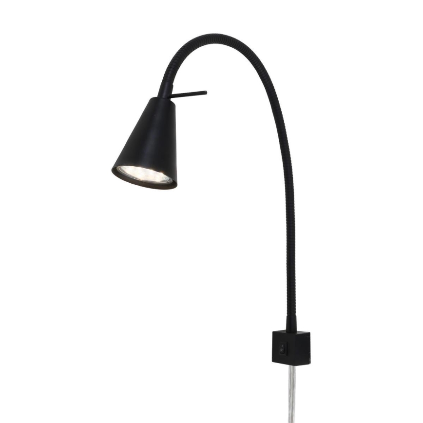 Briloner 2080-015 - Flexible LED-Wandleuchte COMFORT LIGHT 1xGU10/5W/230V schwarz