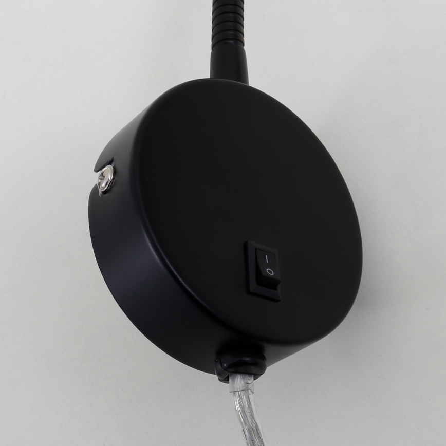 Briloner 2082-015 - Flexible LED-Wandleuchte COMFORT LIGHT 1xGU10/5W/230V schwarz