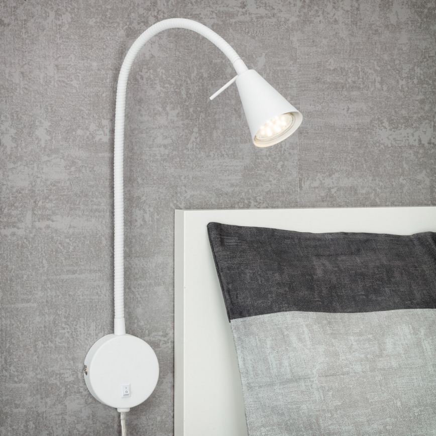 Briloner 2082-016 - LED flexible Wandleuchte COMFORT LIGHT 1xGU10/5W/230V weiß