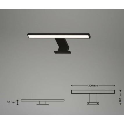 Briloner 2104-015 - LED-Badezimmer-Spiegelbeleuchtung DUN LED/5W/230V 30 cm IP44