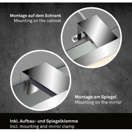 Briloner 2104-018 - LED Badezimmerspiegelbeleuchtung DUN LED/5W/230V 30 cm IP44