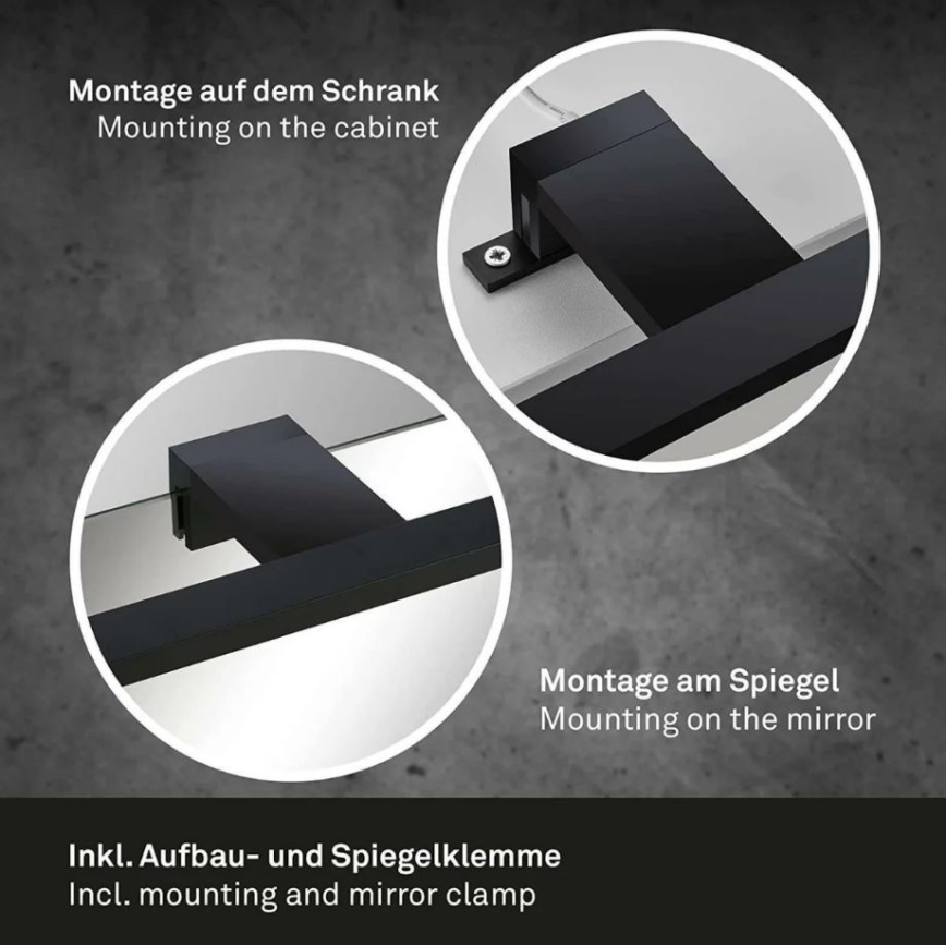 Briloner 2104-115 - LED-Badezimmer-Spiegelbeleuchtung DUN LED/8W/230V 60 cm IP44