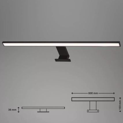 Briloner 2104-115 - LED-Badezimmer-Spiegelbeleuchtung DUN LED/8W/230V 60 cm IP44