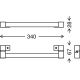 Briloner 2107-015 - LED-Badezimmer-Spiegelbeleuchtung SPLASH LED/8W/230V IP44