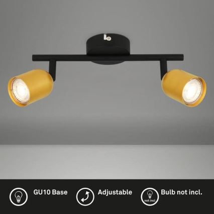 Briloner 2145-027 - Moderner Deckenspot für 2x GU10, 9 W, 230 V