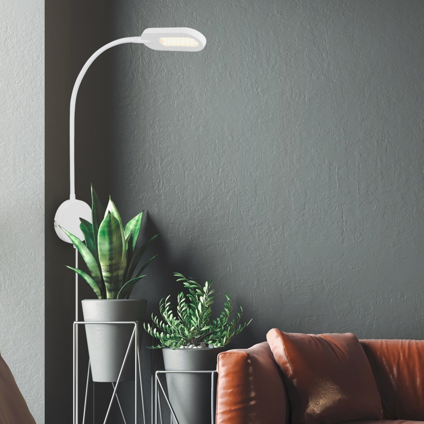 Briloner 2177016 - LED Dimmbar Wand- flexible Leuchte LED/6W/230V weiß