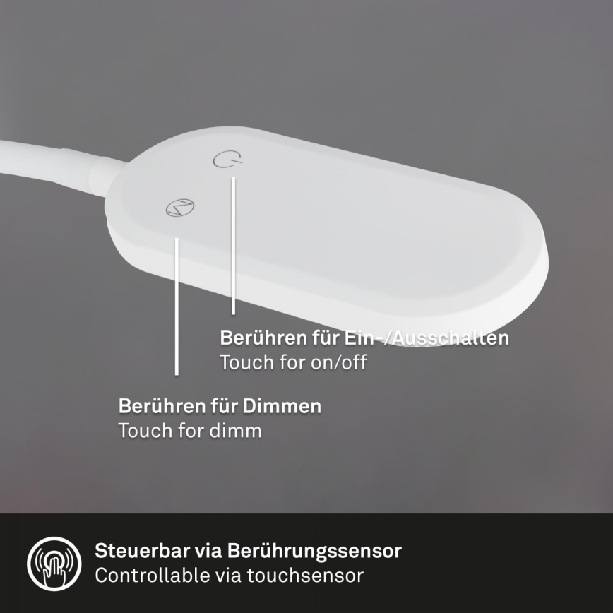 Briloner 2177016 - LED Dimmbar Wand- flexible Leuchte LED/6W/230V weiß