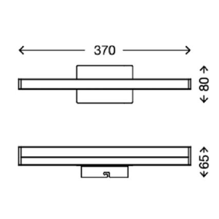 Briloner 2206-018 - LED Spiegelbeleuchtung fürs Bad SPLASH LED/6W/230V IP23