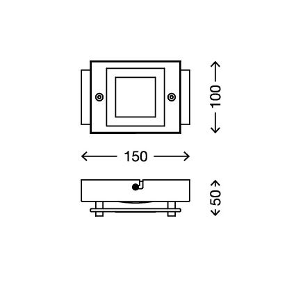 Briloner - 2213-028 - LED-Badezimmer-Deckenleuchte SPLASH LED/4,5W/230V IP44