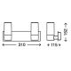 Briloner 2227-028 - LED Badezimmer-Wandleuchte SPLASH 2xLED/4W/230V IP44