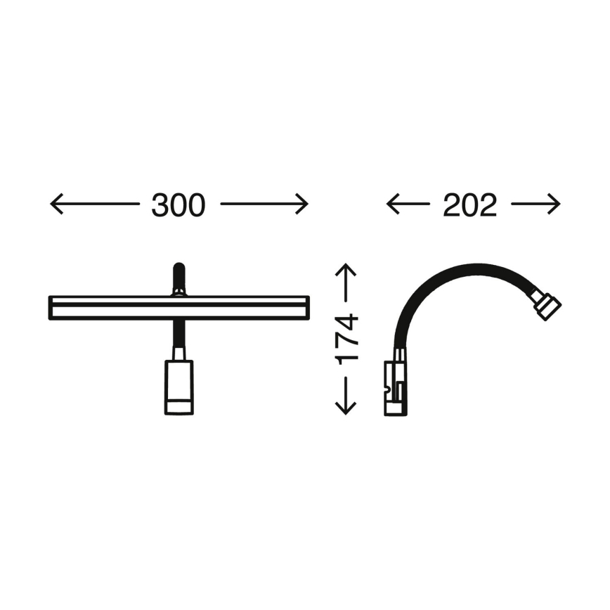 Briloner 2241-018 - LED dimmbares Badezimmerspiegellicht LED/4W/230V 2700/4000K IP44