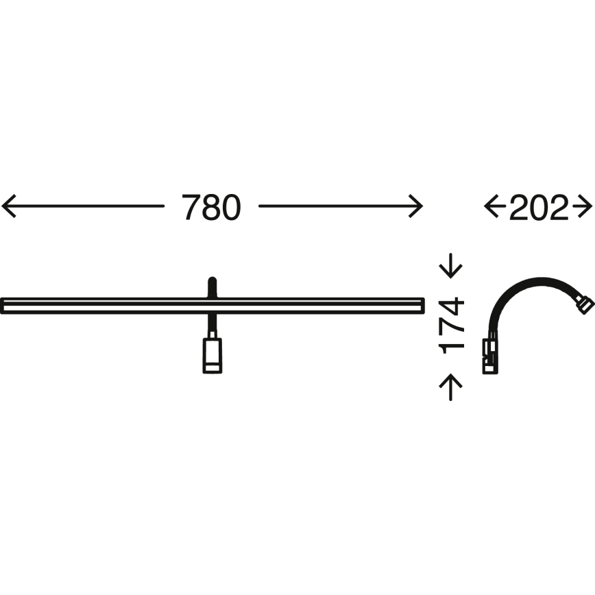 Briloner 2241-218 -Dimmbare LED-Badezimmer-Spiegelbeleuchtung COOL&COSY 8,5W/230V 2700/4000K IP44