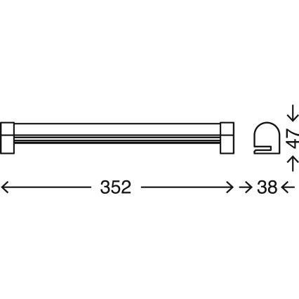 Briloner 2243-018 - LED dimmbares Badezimmer-Spiegelleuchte COOL&COSY LED/8W/230V 2700/4000K IP44