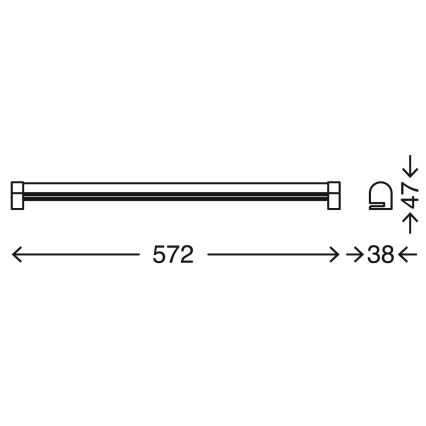 Briloner 2243-118 - Dimmbare LED-Badezimmer-Spiegelbeleuchtung COOL&COSY LED/10W/230V 2700/4000K IP44