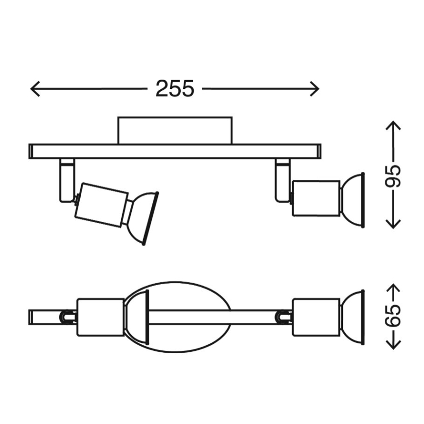 Briloner 2767-026 - LED-Strahler 2xGU10/6W/230V weiß