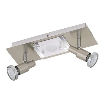 Briloner 2879-032 - LED Deckenleuchte COMBINATA 2xGU10/3W + LED/5W/230V