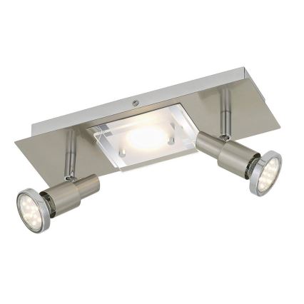 Briloner 2879-032 - LED Deckenleuchte COMBINATA 2xGU10/3W + LED/5W/230V