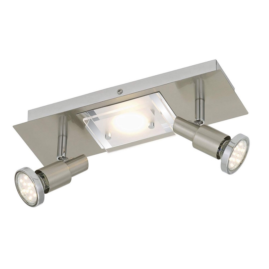 Briloner 2879-032 - LED Deckenleuchte COMBINATA 2xGU10/3W + LED/5W/230V