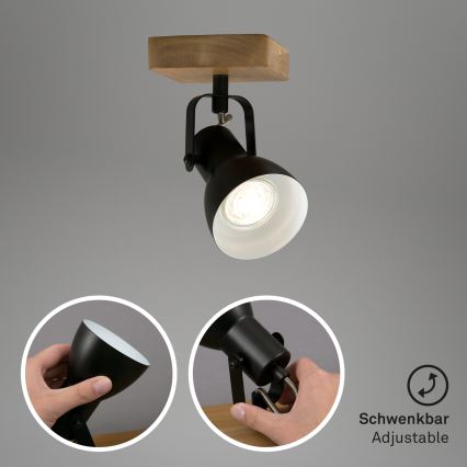 Briloner 2902-015 - Strahler SPOT 1xGU10/35W/230V Gummibaum