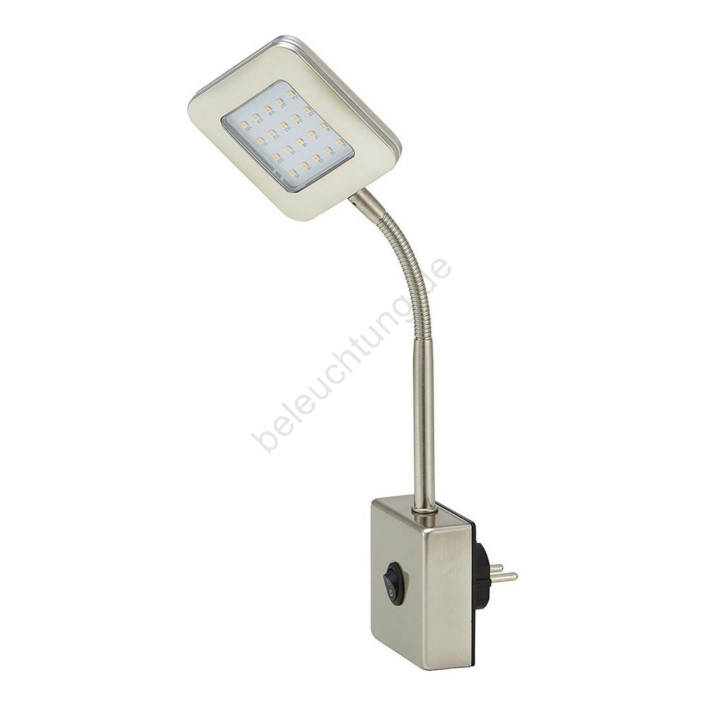 Briloner 2957 012p Led Wandlampe Mit Steckdose Clip Led 4 5w