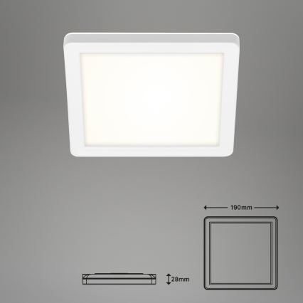 Briloner 3010-016 - LED Deckenleuchte LED/8W/230V 19x19 cm weiß IP44