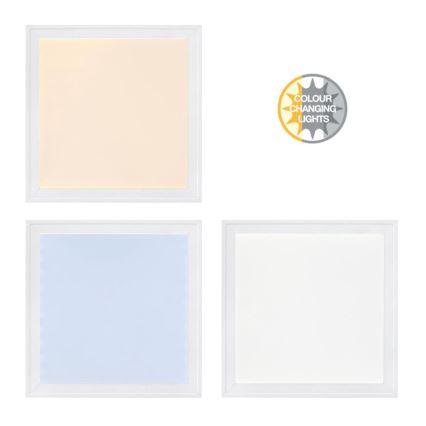 Briloner 3031-016 - Dimmbare LED-RGBW-Deckenleuchte PIATTO LED/18W/230V 2700-6000K + Fernbedienung
