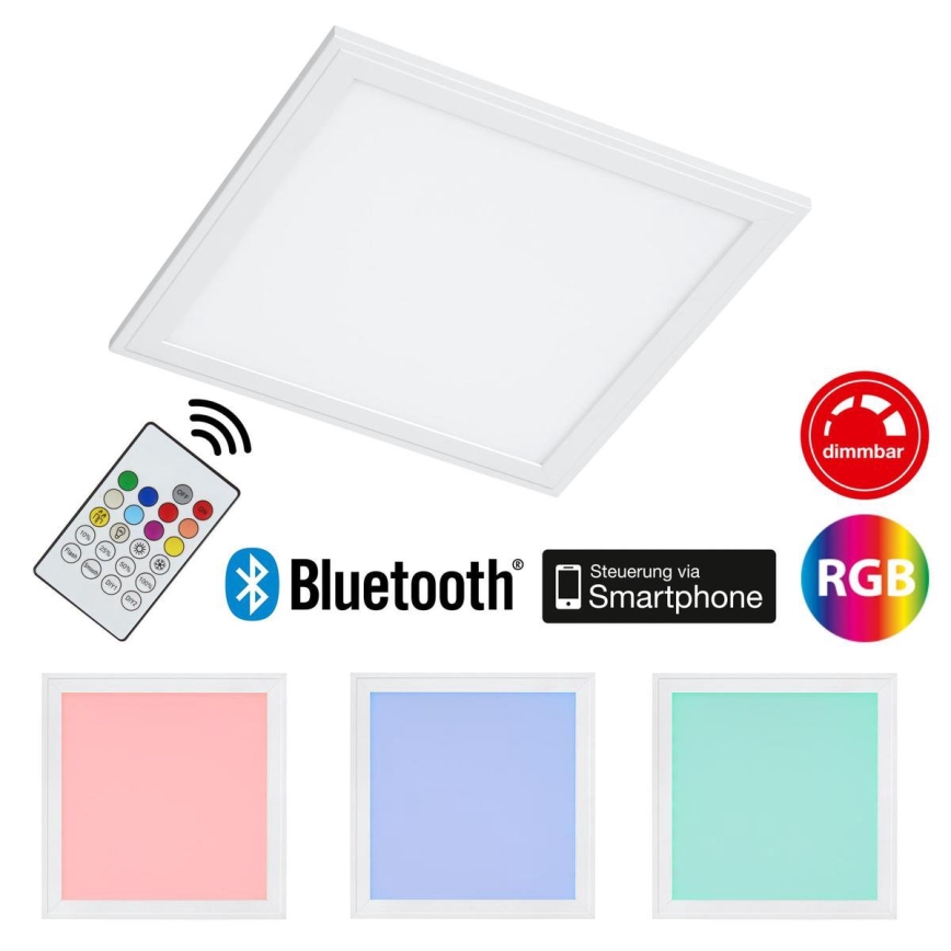 Briloner 3031-016 - Dimmbare LED-RGBW-Deckenleuchte PIATTO LED/18W/230V 2700-6000K + Fernbedienung