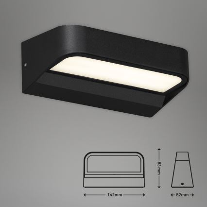 Briloner 3036-015 - Outdoor-LED-Wandleuchte AHLEN LED/8W/230V IP44