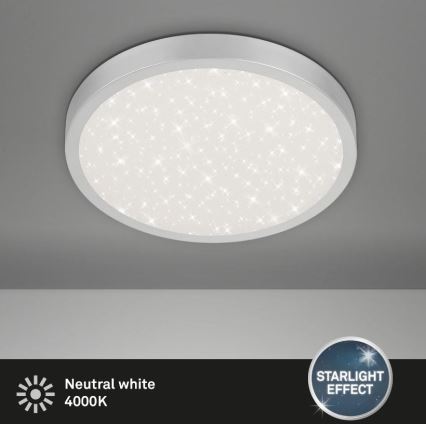 Briloner 3071-014 - LED-Deckenleuchte RUNA LED/24W/230V silbern