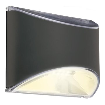 Briloner 3133015 - LED Solar Wandleuchte LED/2W/3,7V IP44 3000K 300 mAh