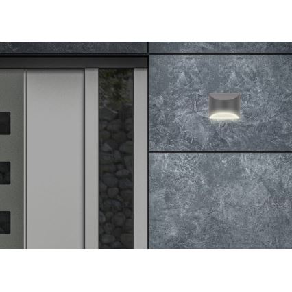 Briloner 3133015 - LED Solar Wandleuchte LED/2W/3,7V IP44 3000K 300 mAh