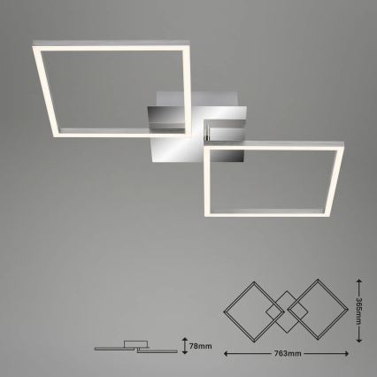 Briloner 3192-018 - LED Deckenleuchte FRAMES 2xLED/16W/230V