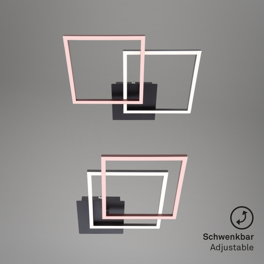 Briloner 3210-015 - LED dimmbare Deckenleuchte FRAME 2xLED/11W/230V schwarz