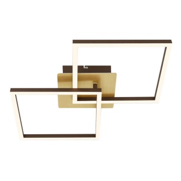Briloner 3210-017 - LED dimmbare Deckenleuchte FRAME 2xLED/11W/230V in Gold