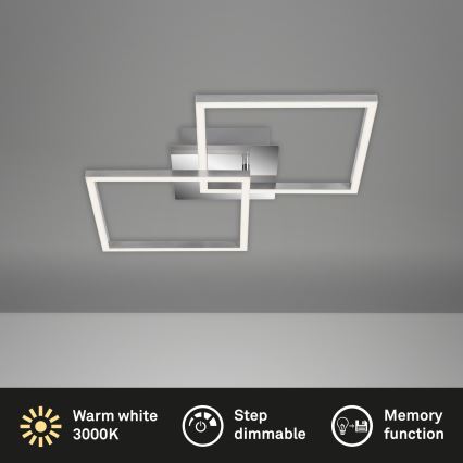 Briloner 3210-018 - LED dimmbare Deckenleuchte FRAME 2xLED/11W/230V