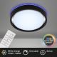 Briloner 3227-015 - Dimmbare LED-RGB-Deckenleuchte mit Sensor TALENA LED/24W/230V schwarz + Fernbedienung