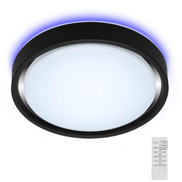 Briloner 3227-015 - LED RGB dimmbare Deckenleuchte mit Sensor TALENA LED/24W/230V schwarz + Fernbedienung