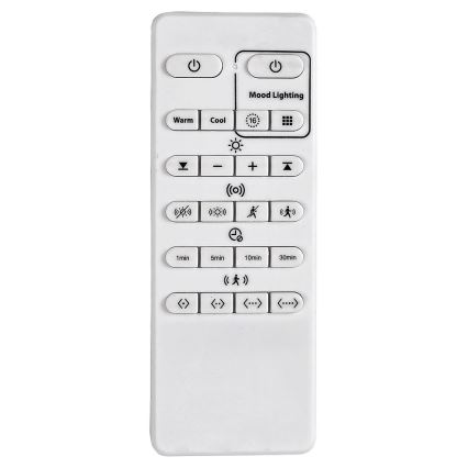 Briloner 3227-015 - LED RGB dimmbare Deckenleuchte mit Sensor TALENA LED/24W/230V schwarz + Fernbedienung