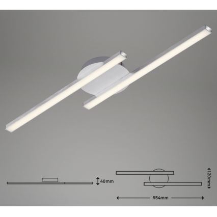 Briloner 3257-029 - LED-Aufbauleuchte GO 2xLED/6W/230V