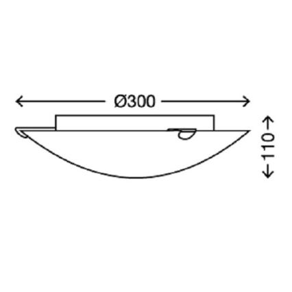 Briloner 3289-016 - LED Deckenleuchte BRILLARE LED/12W/230V