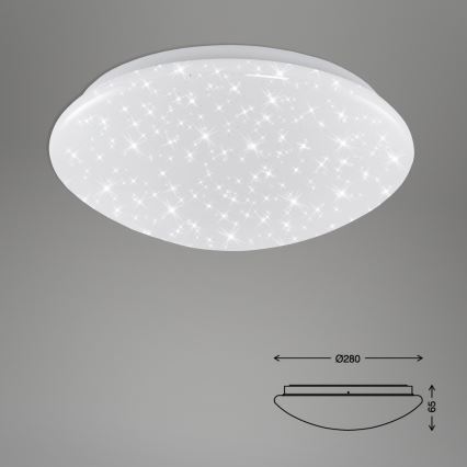 Briloner 3360-016 - LED-Deckenleuchte für das Badezimmer STARRY SKY LED/12W/230V IP44