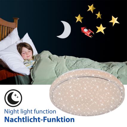 Briloner 3374-216 - LED-Deckenleuchte STARRY SKY LED/23W/230V d 38 cm 3000/4000/6500K