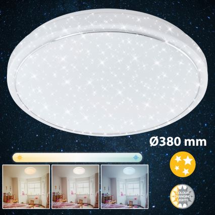Briloner 3374-216 - LED-Deckenleuchte STARRY SKY LED/23W/230V d 38 cm 3000/4000/6500K
